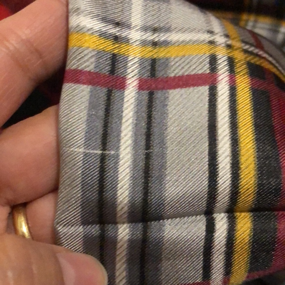 YSL scarf #2 🧣 checkered authentic silk 💯 - Picture 4 of 8